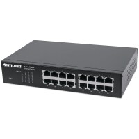 Intellinet 16-Port Gigabit Ethernet Switch - Switch - 16 x 10/100/1000
