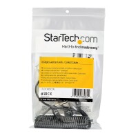 StarTech.com Laptop-Kabelschloss - Spiralkabel -...