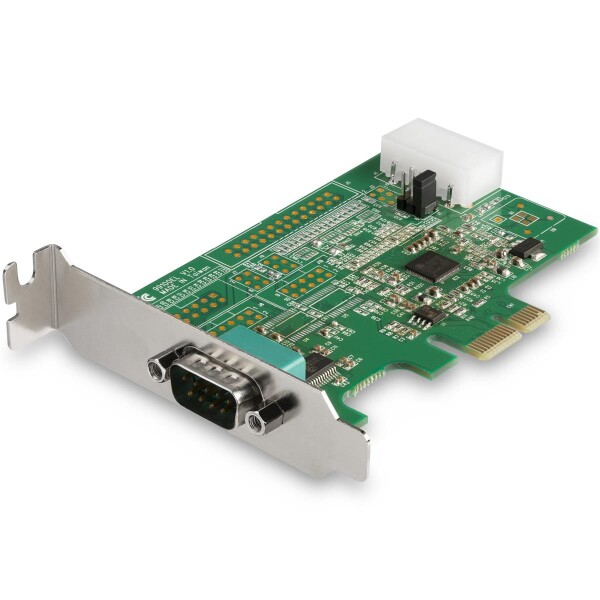 StarTech.com 1 Port Serielle PCI Express RS232 Adapter Karte - Serielle PCIe RS232 Kontroller Karte - PCIe zu Seriell DB9 - 16950 UART - Niedrigprofil-Erweiterungskarte - Windows & Linux - PCIe - Seriell - PCIe 1.1 - RS-232 - Grün - 277385 h