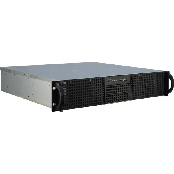 Inter-Tech 2U-20240 - Rack - Server - Schwarz - ATX - micro ATX - Mini-ATX - Stahl - HDD - Netzwerk - Leistung