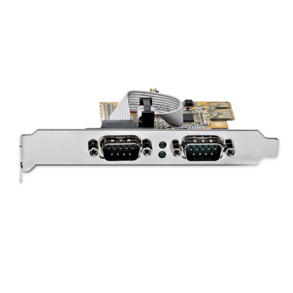 StarTech.com 2 Port PCI Express Serielle Schnittstellenkarte, PCIe auf RS232 (DB9), PC Ser