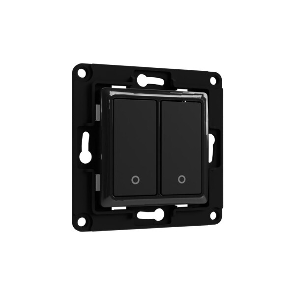 Shelly · Accessories·"Wall Switch 2"· Wandtaster 2-fach· Schwarz