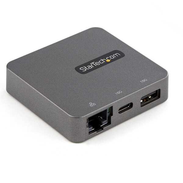 StarTech.com DKT31CHVL - Verkabelt - USB 3.2 Gen 2 (3.1 Gen 2) Type-C - 10,100,1000 Mbit/s - Schwarz - Silber - 10 Gbit/s - 3840 x 2160 Pixel