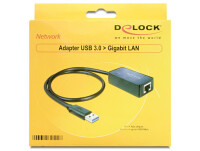 Delock 62121 - Schwarz - Windows XP/XP-64/Vista/Vista-64/7/7-64 - Mac Lion 10.7 - IEEE 802.3 - IEEE 802.3ab - IEEE 802.3az - IEEE 802.3u