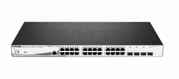 D-Link DGS-1210-28MP/E - Managed - L2 - Gigabit Ethernet (10/100/1000) - Power over Ethernet (PoE) - Rack-Einbau - 1U