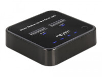 Delock M.2 Dockingstation für 2 x M.2 SATA SSD mit Klon Funktion - SSD - M.2 - M.2 - USB 3.2 Gen 2 (3.1 Gen 2) Type-C - 6 Gbit/s - Schwarz