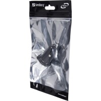 SANDBERG Car Charger 2USB 1A+2.1A SAVER - Auto - Gleichstrom - 5 V - Schwarz