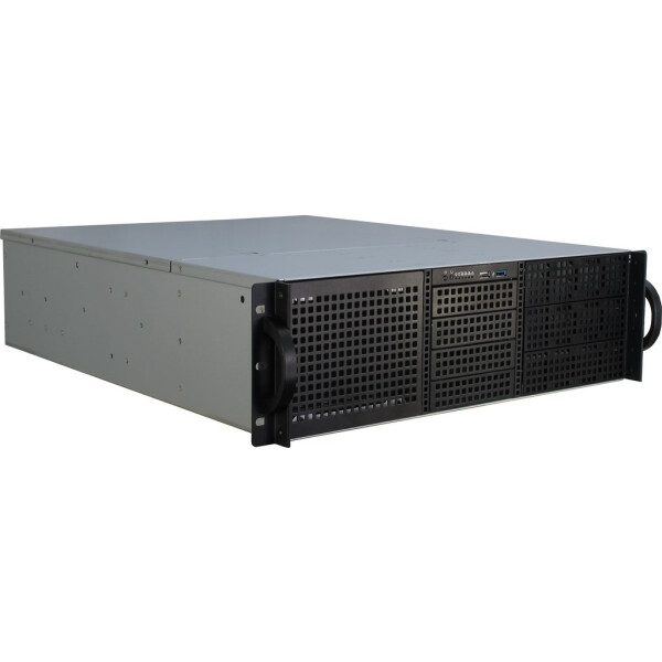 Inter-Tech 3U-30240 - Rack - Server - Schwarz - ATX - Flex-ATX - micro ATX - Mini-ATX - Mini-ITX - Stahl - 3U