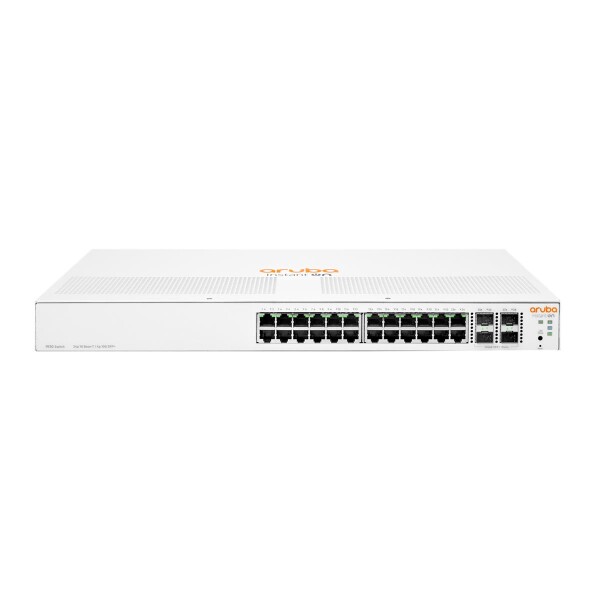HPE Networking Instant On Switch 24p Gigabit 4p SFP+ 1930 - Managed - L2+ - Gigabit Ethernet (10/100/1000) - Vollduplex - Rack-Einbau - 1U