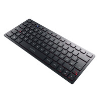 Cherry KW 9200 MINI - 75% - Verkabelt & Kabellos - USB + RF Wireless + Bluetooth - Scherenschalter - QWERTZ - Schwarz