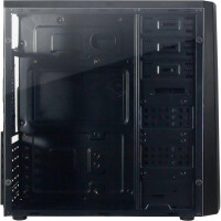 Inter-Tech B-42 RGB - Tower - PC - Schwarz - ATX - uATX - Metall - Gaming