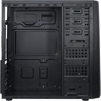 Inter-Tech B-42 RGB - Tower - PC - Schwarz - ATX - uATX - Metall - Gaming