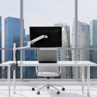 Ergotron LX Series 45-537-216 - Klemme - 11,3 kg - 81,3 cm (32") - 100 x 100 mm - Höhenverstellung - Weiß