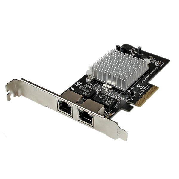 StarTech.com 2 Port PCI Express Gigabit Ethernet Netzwerkkarte - PCIe Server Adapter - Eingebaut - Kabelgebunden - PCI Express - Ethernet - 2000 Mbit/s - Aluminium - Schwarz