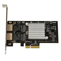 StarTech.com 2 Port PCI Express Gigabit Ethernet Netzwerkkarte - PCIe Server Adapter - Eingebaut - Kabelgebunden - PCI Express - Ethernet - 2000 Mbit/s - Aluminium - Schwarz