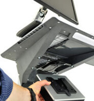 Ergotron Neo-Flex LCD Cart - Multimedia-Wagen/Trolley - Grau - Aluminium - Kunststoff - Stahl - Zink - Flachbildschirm - 11,8 kg - 68,6 cm (27")