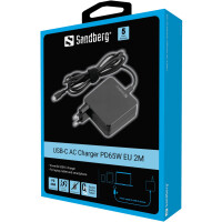 SANDBERG USB-C AC Charger PD65W EU 1M