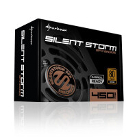 Sharkoon SilentStorm SFX Bronze - 450 W - 100 - 240 V - 50 - 60 Hz - 7 A - +12V,+3.3V,+5V,+5Vsb,-12V - 120 W