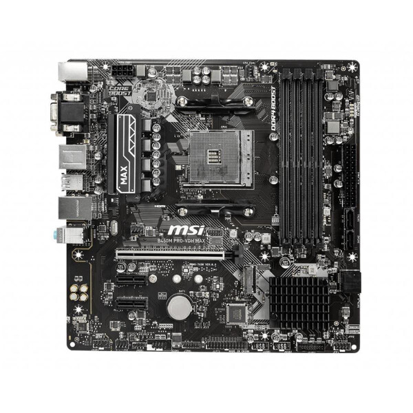 MSI B450M PRO-VDH MAX - Mainboard - mATX