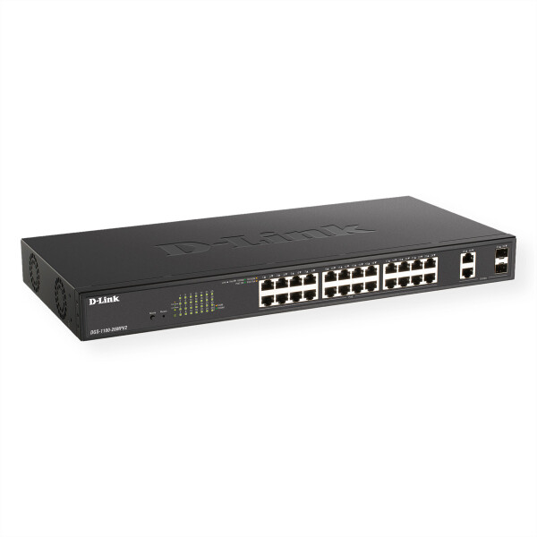 D-Link PoE+ Switch DGS-1100-26MPV2 26 Port - Switch - Glasfaser (LWL)