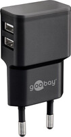 Goobay Dual USB charger - Netzteil - 12 Watt - - 2...
