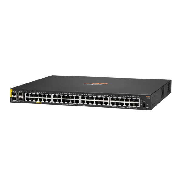 HPE 6100 48G Class4 PoE 4SFP+ 370W - Managed - L3 - Gigabit Ethernet (10/100/1000) - Power over Ethernet (PoE) - Rack-Einbau - 1U