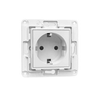 Shelly Wall Socket EU - Typ E - Weiß - 1 Stück(e) - 70 mm - 40 mm - 70 mm