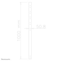 Neomounts by Newstar Verlängerungsrohr - Schwarz - 50 kg - Zimmerdecke - FPMA-C200BLACK - FPMA-C200D - FPMA-C400BLACK - PLASMA-C100BLACK - PLASMA-C100D - 100 mm - 95 mm