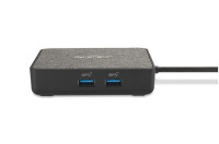 Kensington MD120U4 USB4 Mobile Dockingstation - Kabelgebunden - USB4 - 100 W - 1000,2500,10,100 Mbit/s - Schwarz - 10 Gbit/s