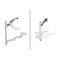 DIGITUS Arbeitsplatz (Monitor, Tastatur, Maus) Wandmontage