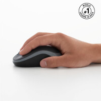 Logitech Wireless Combo MK270 - Volle Größe (100%) - Kabellos - RF Wireless - QWERTY - Schwarz - Silber - Maus enthalten