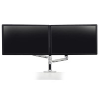 Ergotron LX Series Dual Stacking Arm - 18,1 kg - 61 cm (24") - 75 x 75 mm - 100 x 100 mm - Höhenverstellung - Silber