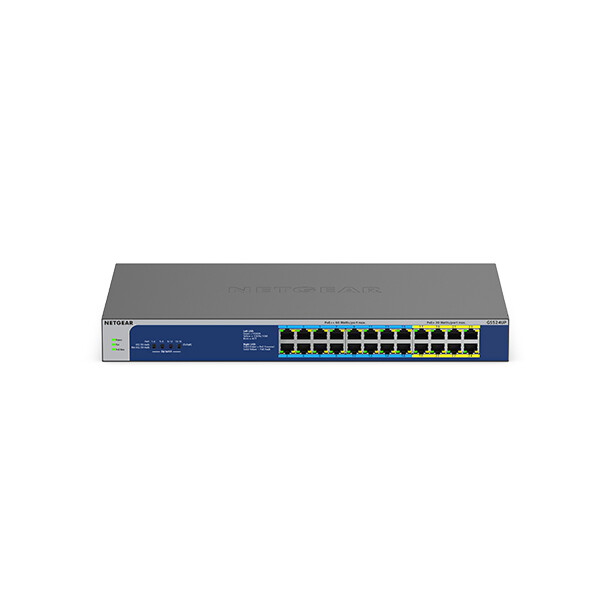 Netgear GS524UP - Unmanaged - Gigabit Ethernet (10/100/1000) - Vollduplex - Power over Ethernet (PoE) - Rack-Einbau