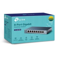 TP-LINK TL-SG108 - Unmanaged - L2 - Gigabit Ethernet (10/100/1000) - Vollduplex - Wandmontage