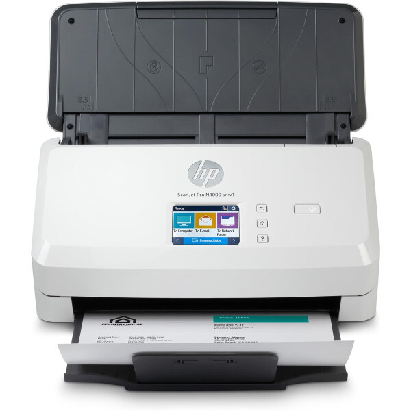 HP Scanjet Pro N4000 snw1 Sheet-feed Scanner - 216 x 3100 mm - 600 x 600 DPI - Scanner mit Vorlageneinzug - Schwarz - Weiß - CMOS CIS - 4000 Seiten