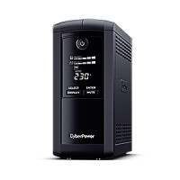 CyberPower Systems CyberPower VP1000ELCD Line-Interactive USV 1000VA/550W USB (HID) - AVR - LCD - RJ45 Lan Protection - Ausgang (4) Schuko - Line-Interaktiv - 1 kVA - 550 W - Sine - 167 V - 295 V