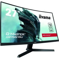 Iiyama G-MASTER Tauche komplett in das Spiel ein mit dem 27" (68.5 cm) Curved Monitor G2766HSU-B1 und intergrierter FreeSync Premium Technologie - 68,6 cm (27") - 1920 x 1080 Pixel - Full HD - LED - 1 ms - Schwarz