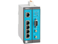 Insys Microelectronics MoRoS icom MRO-L200 - LTE-Router - Ethernet-WAN - 10 Gigabit Ethernet - 100 Gigabit Ethernet - Blau - Grau - Weiß