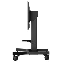 Iiyama Elektrisches Pylonensystem mit einer Säule auf Rädern mit einfach zu montierender Halterung und Laptopablage - Schrauben - 100 kg - 139,7 cm (55") - 2,18 m (86") - 800 x 600 mm - Schwarz