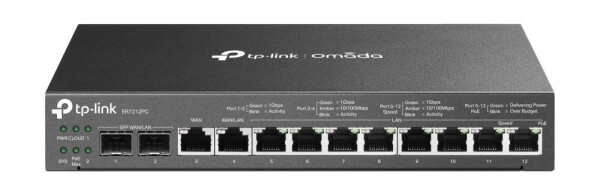 TP-LINK Omada ER7212PC V1 - Router - 8-Port-Switch
