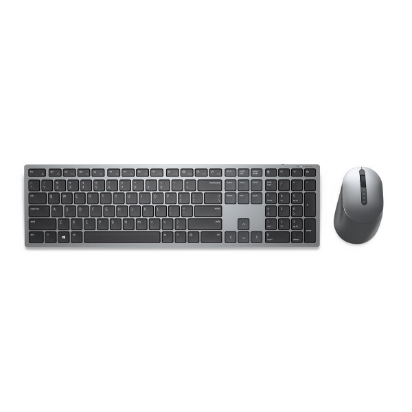 Dell KM7321W - Standard - RF Wireless + Bluetooth - AZERTY - Grau - Titan - Maus enthalten