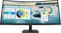 HP P34hcG4 WQHD-USB-C-Monitor mit Wölbung - 86,4 cm (34") - 3440 x 1440 Pixel - Wide Quad HD - LCD - 5 ms - Schwarz