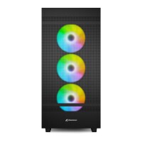 Sharkoon REBEL C50 RGB ATX - Full Tower - PC - Schwarz - ATX - micro ATX - Mini-ITX - Metall - Gehärtetes Glas - Multi