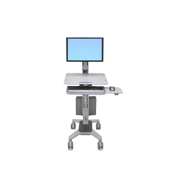 Ergotron WorkFit C-Mod - Single Display Sit-Stand Workstation - 8,1 kg - 68,6 cm (27 Zoll) - 75 x 75 mm - 100 x 100 mm - Höhenverstellung - Grau