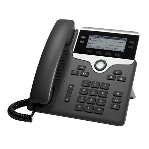 Cisco 7841 - IP-Telefon - Schwarz - Silber - Kabelgebundenes Mobilteil - Polycarbonat - Tisch/Wand - 4 Zeilen