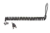 Kensington N17 Tragbares Schloss für Wedge-Shaped Slots - Like Keyed - 2,28 m - Schlüssel - Karbonstahl - Schwarz - Silber