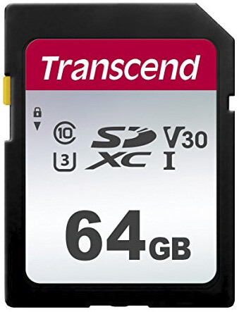 Transcend TS64GSDC300S - 64 GB - SDXC - Klasse 10 - NAND - 95 MB/s - 40 MB/s
