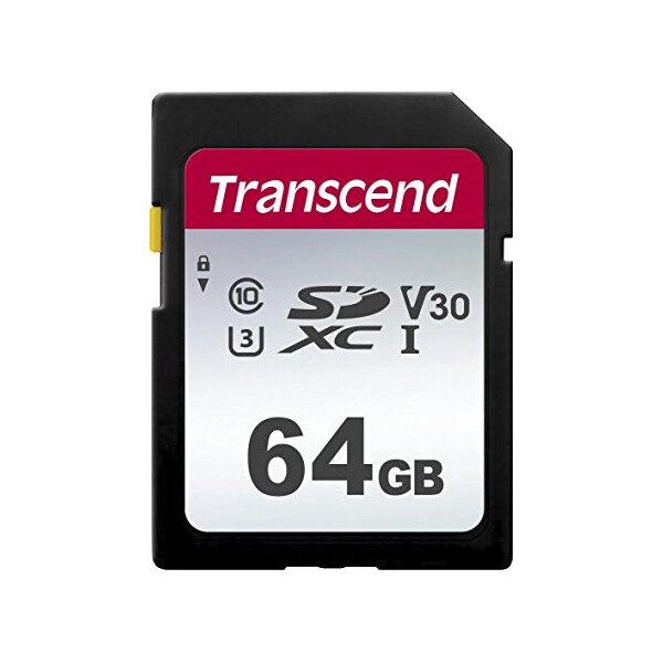 Transcend TS64GSDC300S - 64 GB - SDXC - Klasse 10 - NAND - 95 MB/s - 40 MB/s