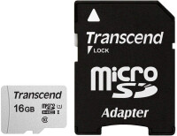 Transcend microSDHC 300S 16GB - 16 GB - MicroSDHC -...