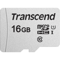 Transcend microSDHC 300S 16GB - 16 GB - MicroSDHC - Klasse 10 - NAND - 95 MB/s - 10 MB/s